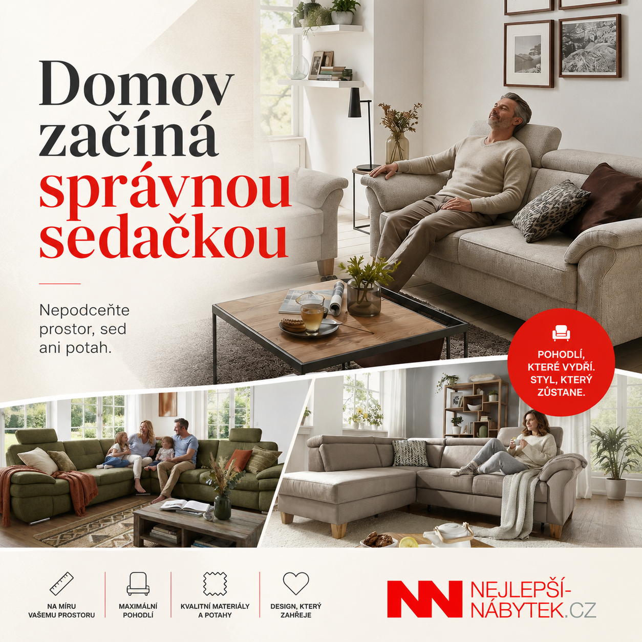 Inspirace k výběru správné sedací soupravy