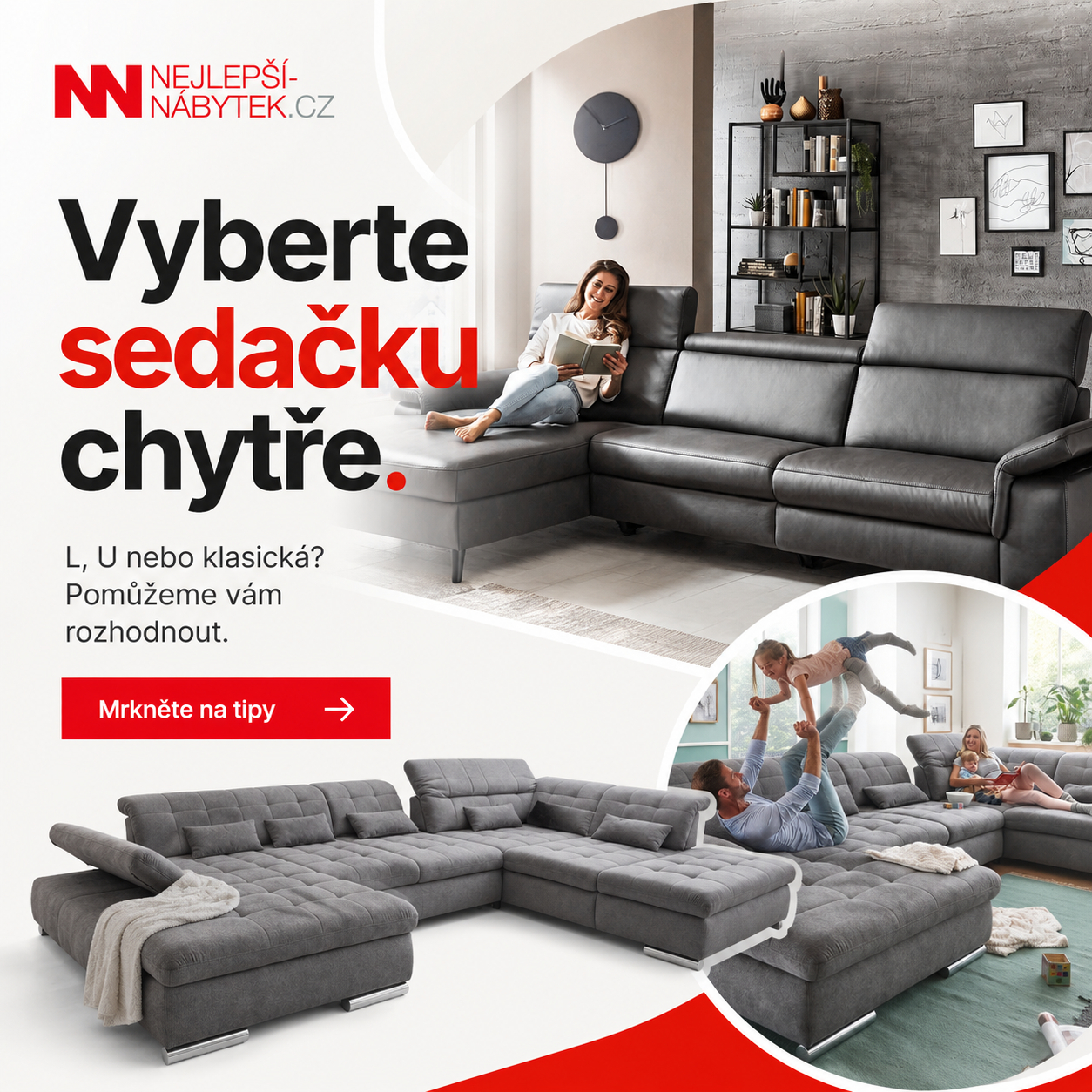 Doporučení pro chytrý výběr sedačky