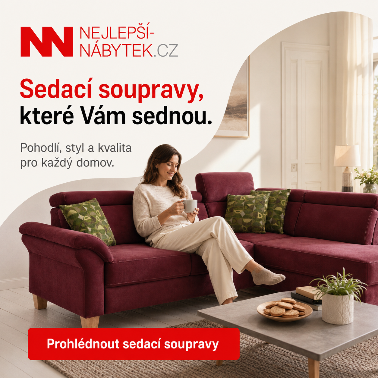 Sedací soupravy, které vám sednou