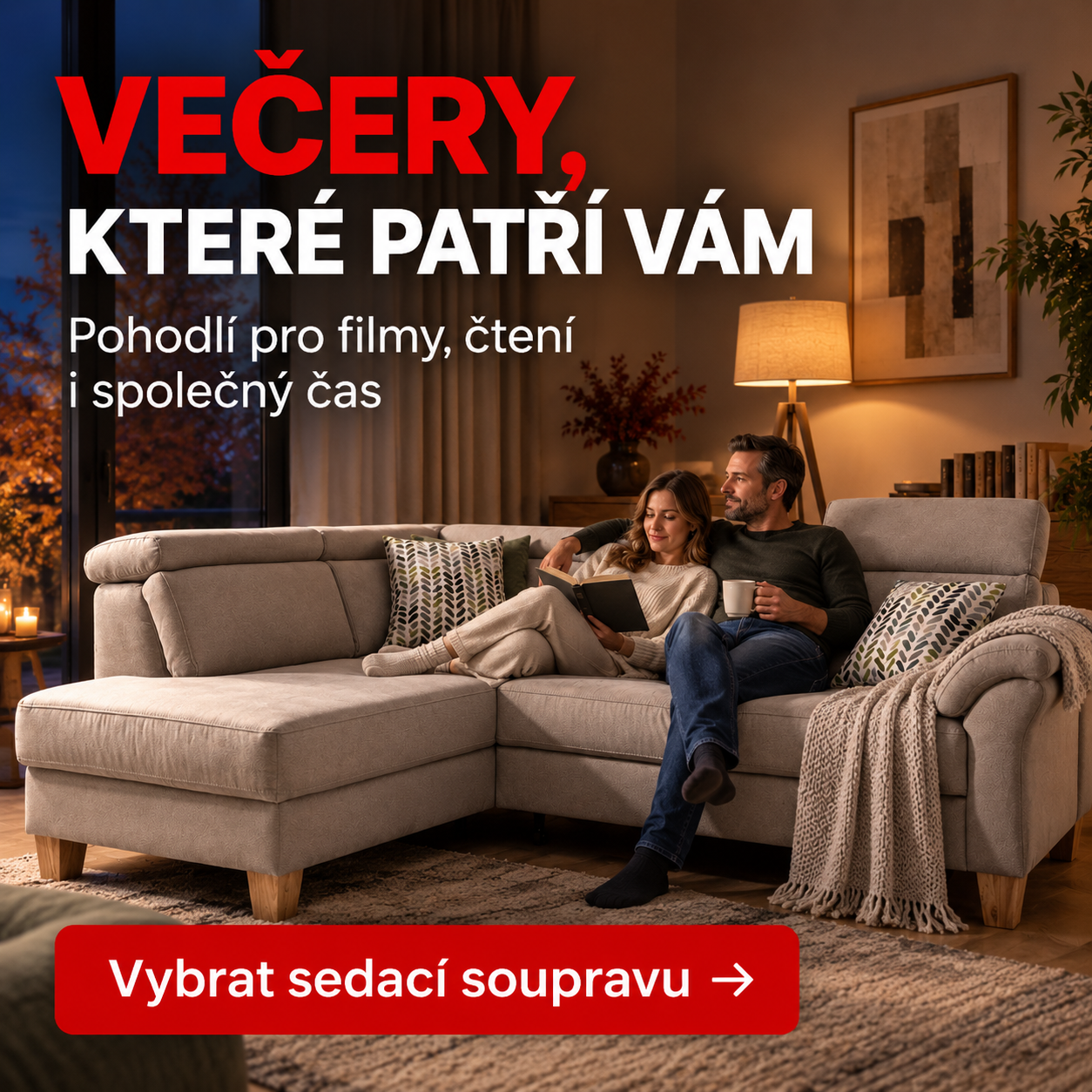 Sedací soupravy pro pohodlné večery doma