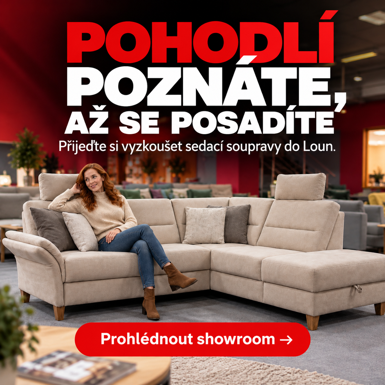 Pozvánka do showroomu Nejlepší nábytek v Lounech