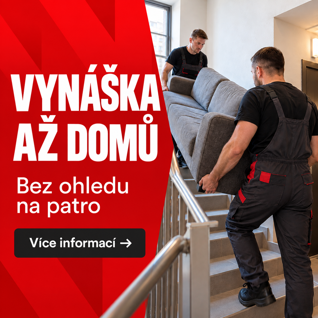 Vynáška nábytku až do bytu