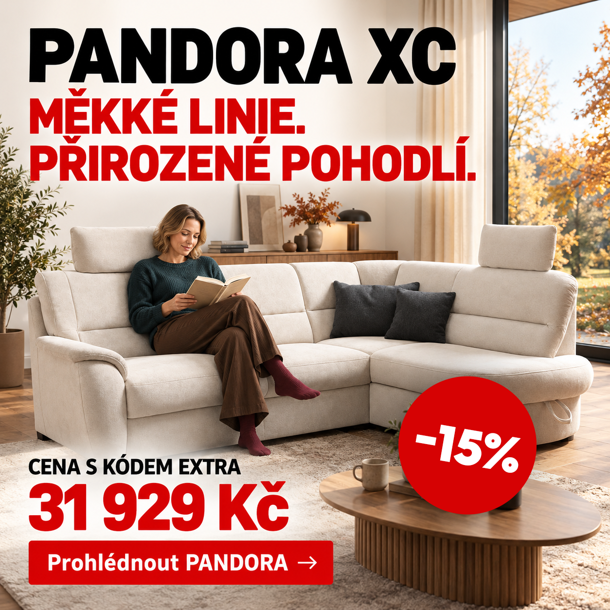 Nabídka rohové sedací soupravy PANDORA XC