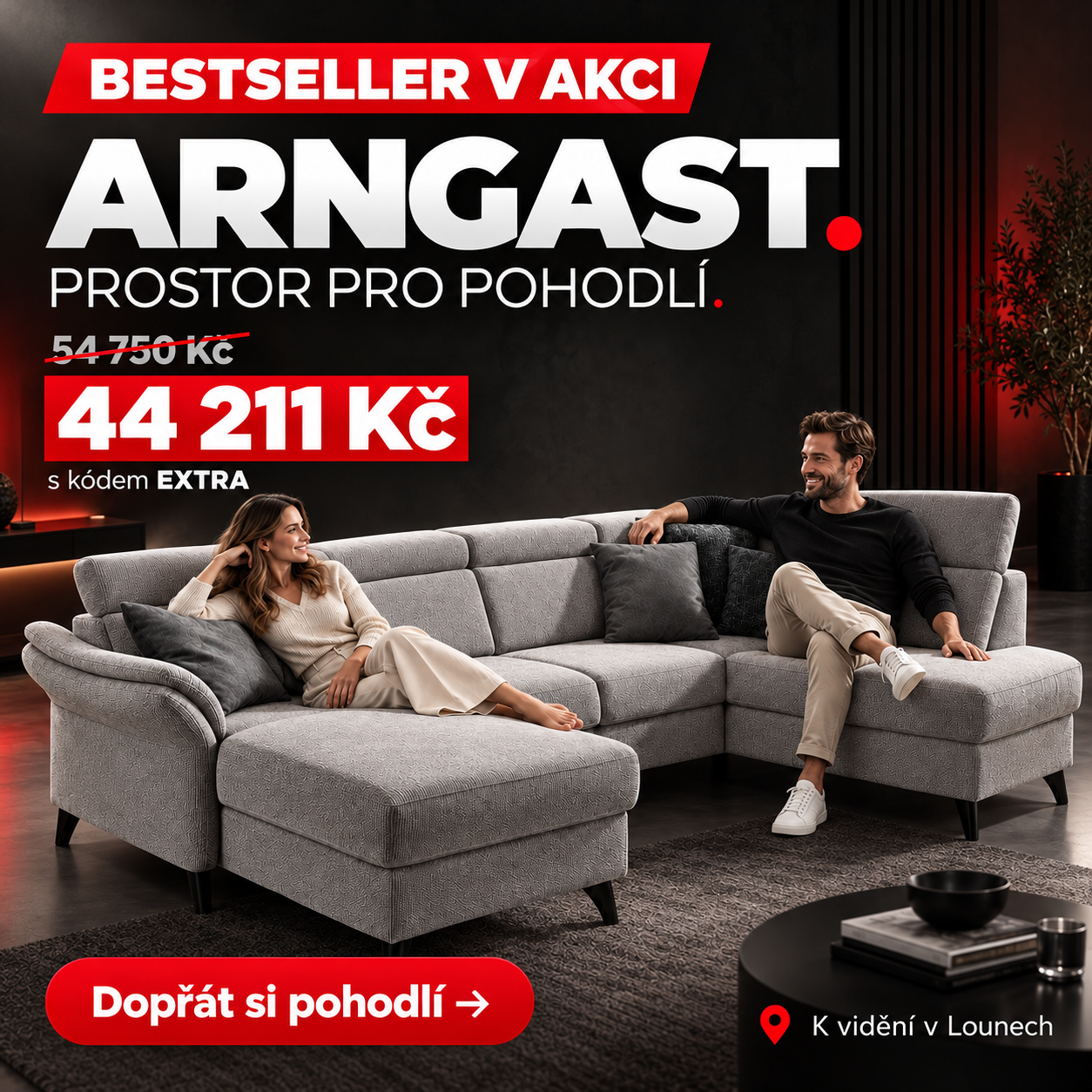 Bestseller ARNGAST do tvaru U v akci
