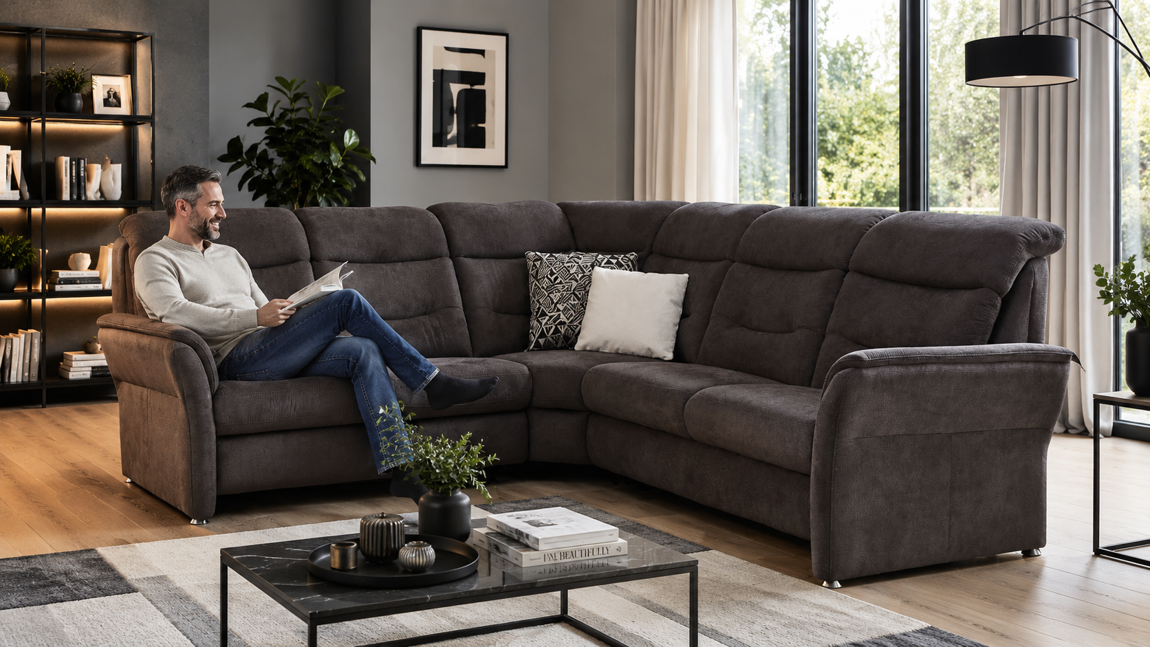 Rohová sedací souprava Louis levý roh