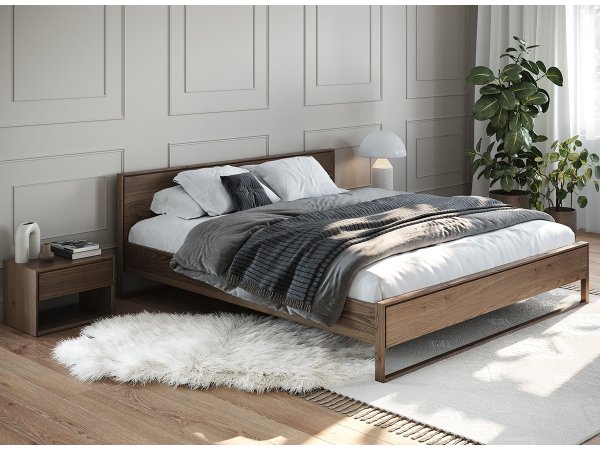 Noční stolek z masivu RIA dub kouřový