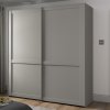 Šatní skříň s posuvnými dveřmi MARLOW – 200 cm, Kieselgrau