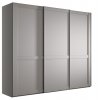 Šatní skříň s posuvnými dveřmi MARLOW, 3-dveřová – 250 cm, Kieselgrau