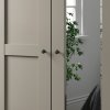 Šatní skříň MARLOW, 7-dveřová se 3 zrcadly – 350 cm, Kieselgrau