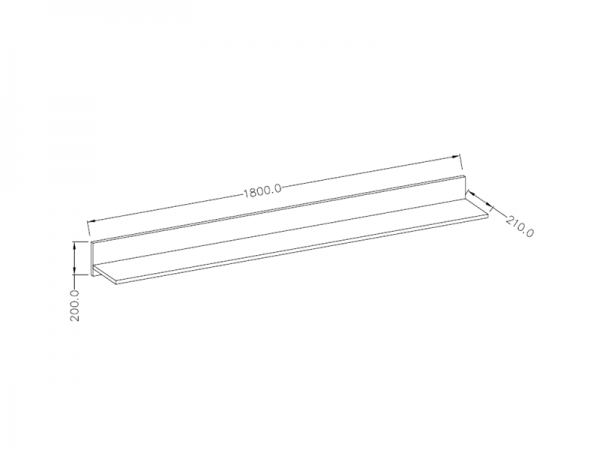 Moderní obývací stěna LARONA dub Riviera světlý