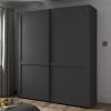 Šatní skříň s posuvnými dveřmi MARLOW – 150 cm, grafit