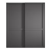 Šatní skříň s posuvnými dveřmi MARLOW – 150 cm, grafit
