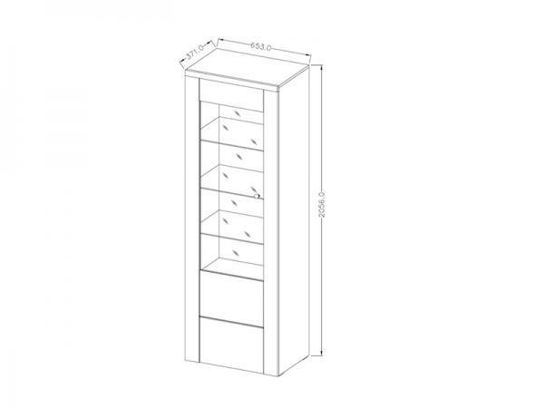Moderní obývací stěna LARONA dub Riviera světlý