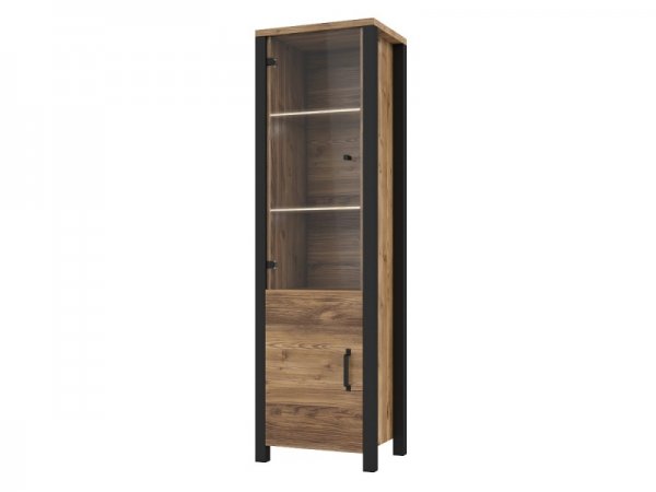 Nábytek do obývacího pokoje OLIN I Appenzellský smrk/černý mat