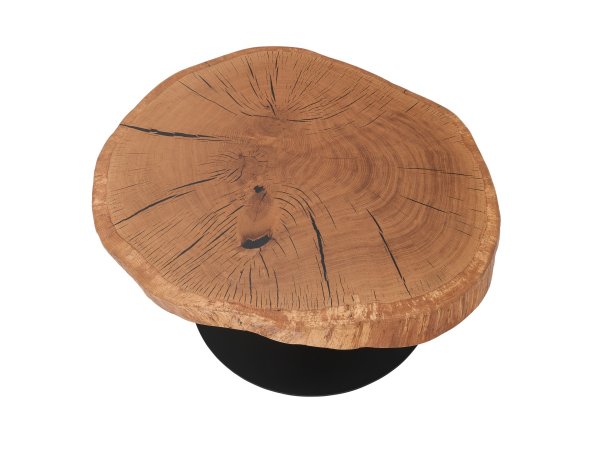 Konferenční stolek BILOXI 1 dub masiv olejovaný/černý mat