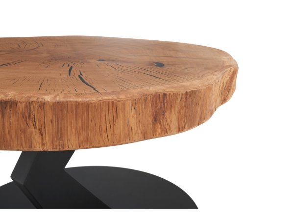 Konferenční stolek BILOXI 1 dub masiv olejovaný/černý mat