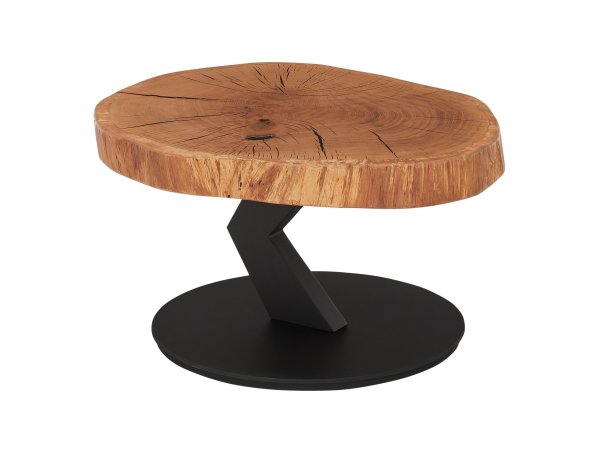 Konferenční stolek BILOXI 1 dub masiv olejovaný/černý mat