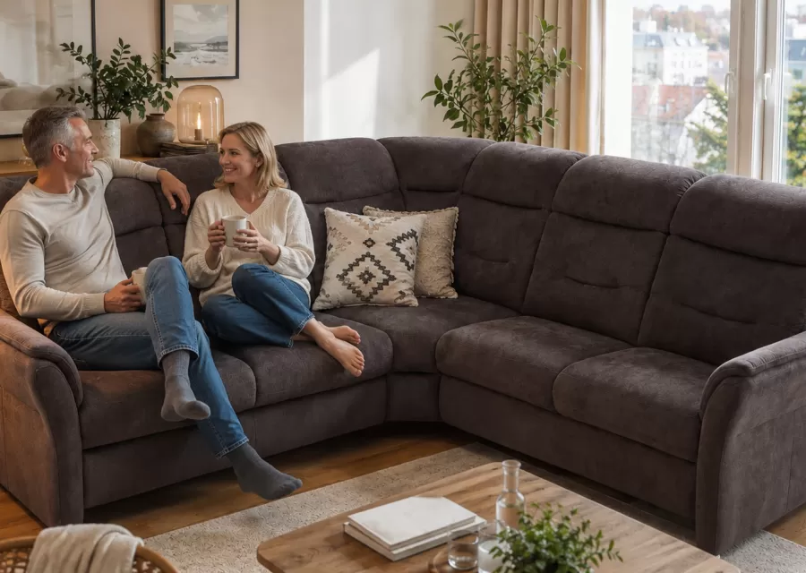 Sedací souprava s vyšším sedem: komu vyhovuje a co vyzkoušet