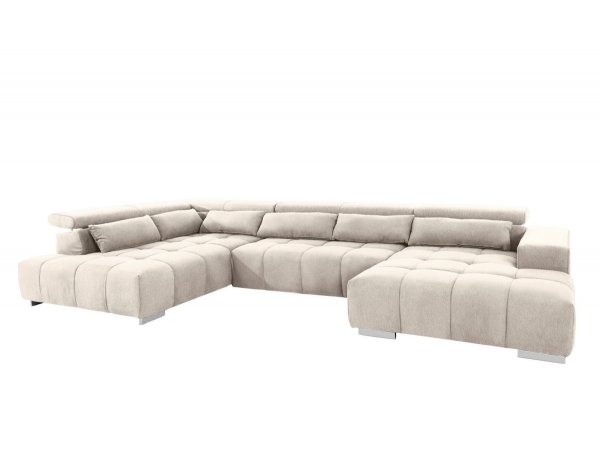 Rohová sedací souprava do tvaru U s nastavitelnými opěrkami ORION