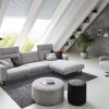Designová rohová sedací souprava ROMA s ohebnými opěrkami
