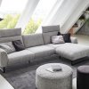 Designová rohová sedací souprava ROMA s ohebnými opěrkami