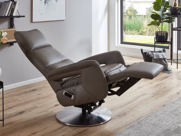 Kožené polohovací televizní křeslo SWITCH BALANCE 1