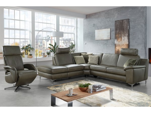 Kožená rohová sedací souprava PRISMA