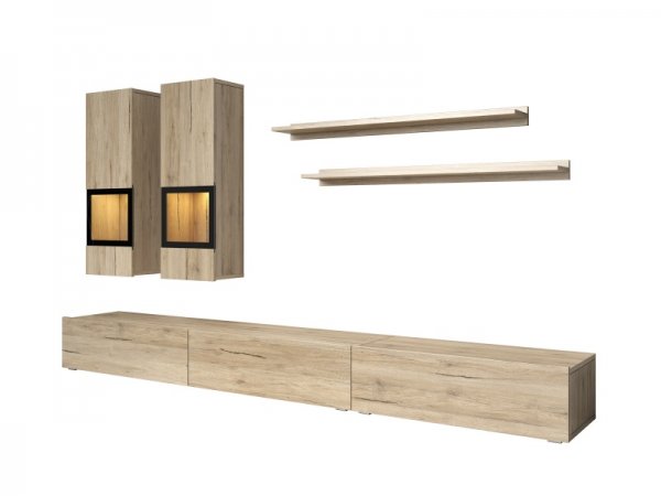 Obývací stěna BAROS dub San Remo