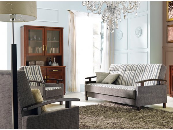 Rozkládací pohovka s úložným prostorem MODEL T