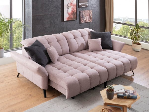 Malá prošívaná rohová sedací souprava COAST 3