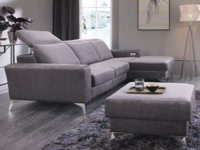 Designová rohová sedací souprava s funkcí relax DIVERSO
