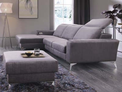 Designová rohová sedací souprava s funkcí relax DIVERSO