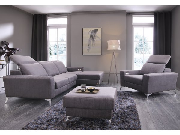 Designová rohová sedací souprava s funkcí relax DIVERSO