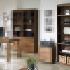 Dubová knihovna ATLANTA typ 11 dub pálený