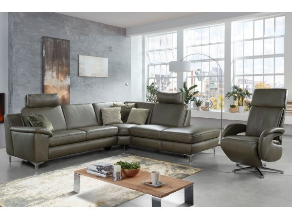 Kožená rohová sedací souprava PRISMA
