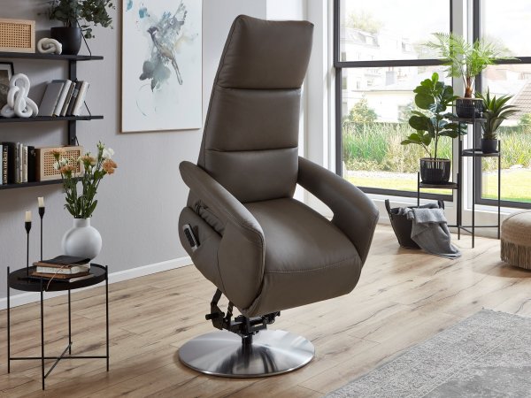 Kožené polohovací televizní křeslo SWITCH BALANCE 1