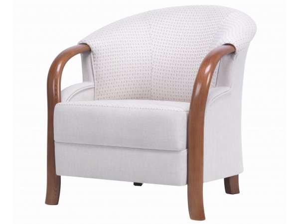 Křeslo s dřevěnými područkami MODEL D