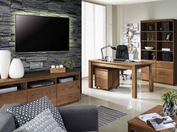 Televizní stolek vysoký ATLANTA 26 dub pálený