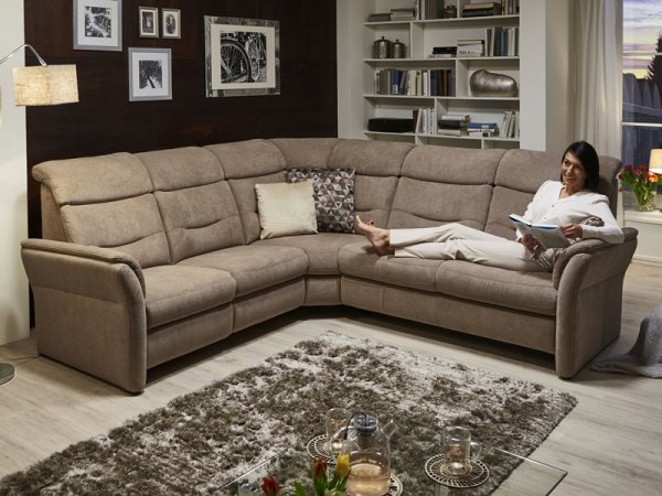 Rohová sedací souprava LOUIS s funkcí TV