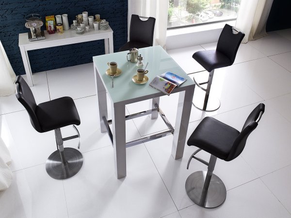 Barová otočná židle ALESI ekokůže