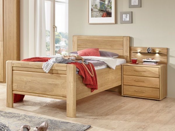 Ložnicová sestava pro jednu osobu LIDO dub/magnólie