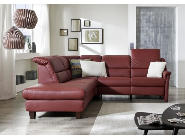 Kožená rohová sedací souprava SAMARA s funkcí relax