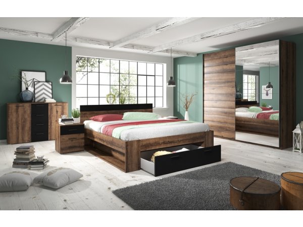 Komoda BETA dub monastery/černá