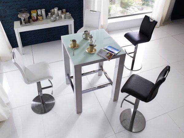 Barová otočná židle ALESI ekokůže