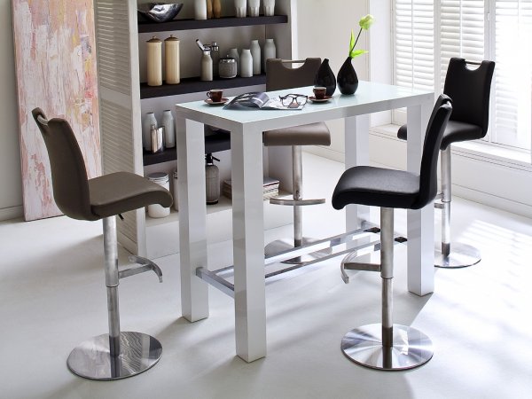 Barová otočná židle ALESI ekokůže