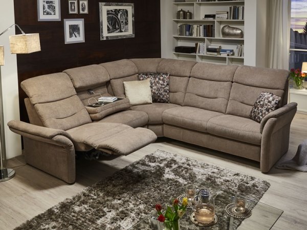 Rohová sedací souprava LOUIS s funkcí TV