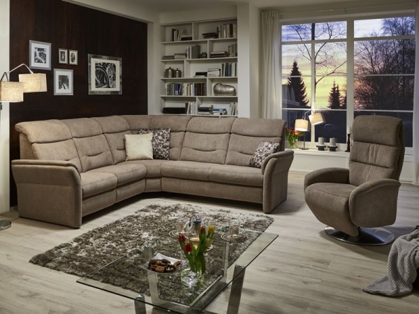 Rohová sedací souprava LOUIS s funkcí TV