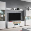 TV komoda TOLEDO dub San Remo/bílý lesk
