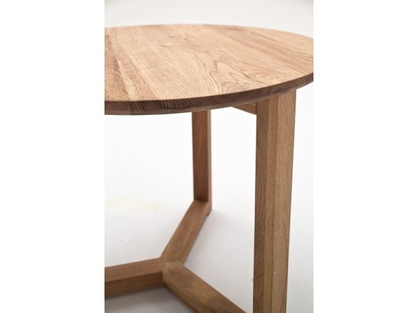 Sada tří konferenčních stolků z masivu FAYE dub přírodní