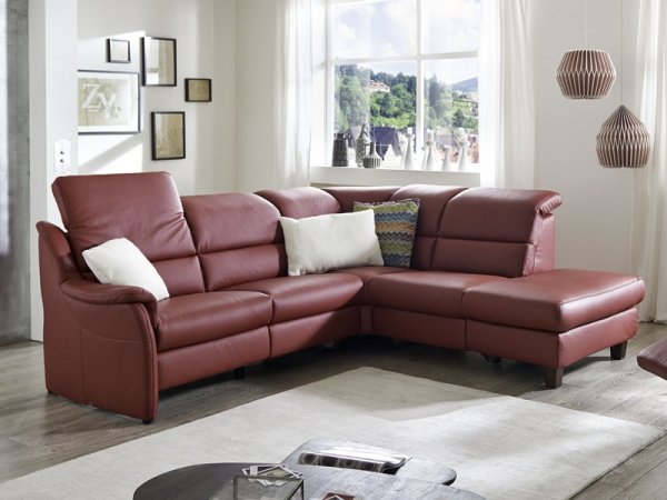 Kožená rohová sedací souprava SAMARA s funkcí relax